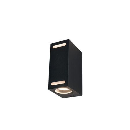 Zahradní lampa Nástěnná lampa ASSOS II 9124 2xGU10 IP54 Black Nowodvorski