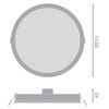 LED vestavné svítidlo 30W 3000lm IP44 6500K studené stropní svítidlo 21.5cm kulaté LEDVANCE