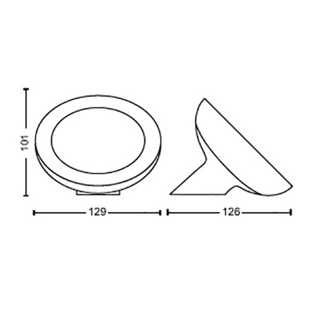 BLOOM LED stolní lampa bílá EU/UK 6W CCT RGB PHILIPS HUE Bluetooth Zigbee