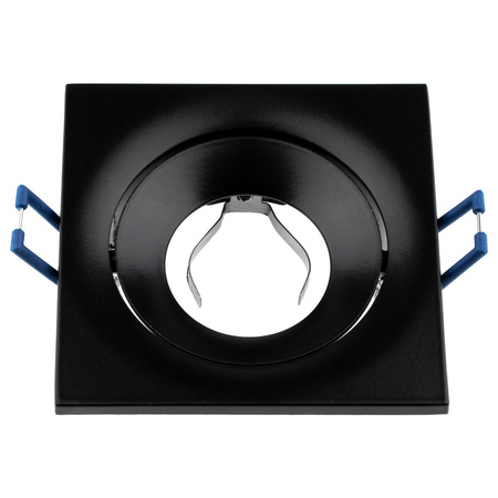 Halogenové zapuštěné stropní čtvercové pohyblivé svítidlo černé GU10