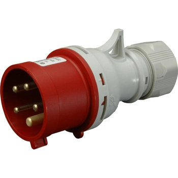 Přenosná napájecí zástrčka 16A 400V 5P IP44 Hermetická