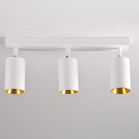 Pásové svítidlo Stropní a nástěnné LED svítidlo 3 x GU10 MARIBEL White GOLDLUX (Polux)