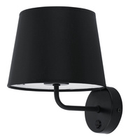 Nástěnné svítidlo MAJA BLACK stínidlo Black Classic E27 1884 TK Lighting