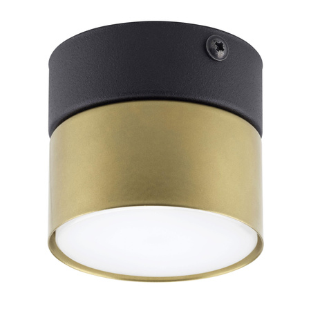 SPACE BLACK/GOLD Bodové halogenové stropní svítidlo pro povrchovou montáž Black/Gold Round GX53 6140 TK Lighting