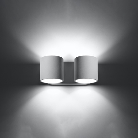 LED nástěnné svítidlo ORBIS 2xG9 Nástěnné svítidlo Top Down White SOLLUX