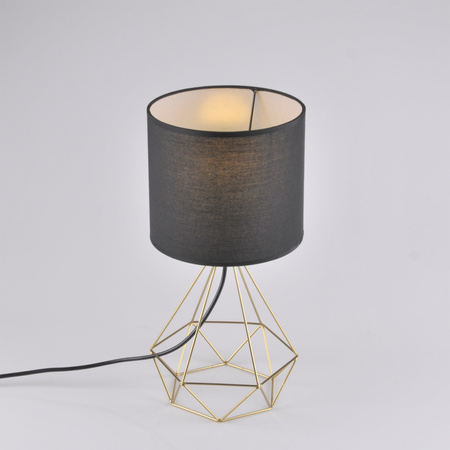 HIRA stojací stolní lampa 1x E27 Black Gold GOLDLUX (Polux)