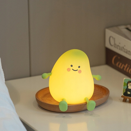 Dětské stolní LED noční světlo 1W 15lm 3000K Warm 360° Green Mango Masterled