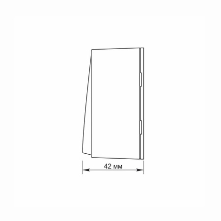 Vypínač světla 1gang 10A Povrchová montáž BINERA VIDEX, bílá