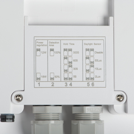 Plafond LED stropní svítidlo se senzorem pohybu Povrchová montáž 18W 2080lm CCT IP65 Bílá BENO KANLUX