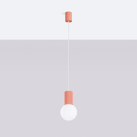 Závěsná lampa Závěsná lampa G9 kulatá oranžová moderní matná Halo Sollux