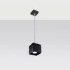 Závěsné stropní svítidlo LED QUAD GU10 s převisem Černá SOLLUX