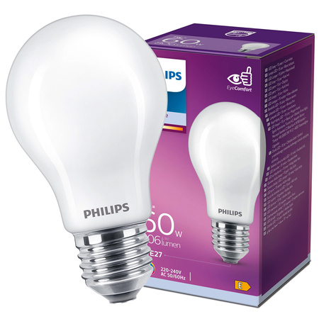 LED žárovka E27 7W = 60W 806lm 4000K neutrální bílá 300° PHILIPS