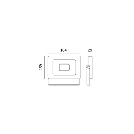 Venkovní zahradní LED reflektory 30W 2505lm 6500K Cold 120° IP65 IK05 Black MH Kobi