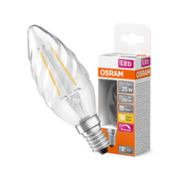 LED žárovka BW35 Candle E14 2,8W = 25W 250lm 2700K Warm 300° Dimmable Retrofit Filament CLASSIC Osram