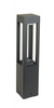 Venkovní stojací zahradní lampa POST ventilátor čtvercový FKW-500 GX53 50cm Su-Ma