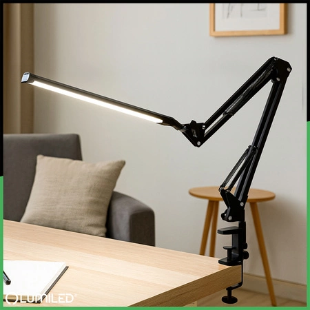 Stolní lampa LED 12W, CCT USB stmívatelná Černá COSMI LUMILED