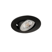 LED bodové světlo 4,8W 420lm 3000K teplé 36° kulaté černé FIZU Kanlux