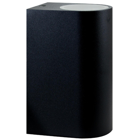 Zahradní fasádní nástěnné svítidlo nahoru a dolů LED 2xGU10 BOSTON GOLDLUX (Polux) DOUBLE BLACK