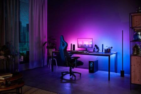 Chytrý LED gradientní PC pásek 19W CCT RGB PHILIPS HUE Bluetooth Zigbee + Hue Bridge