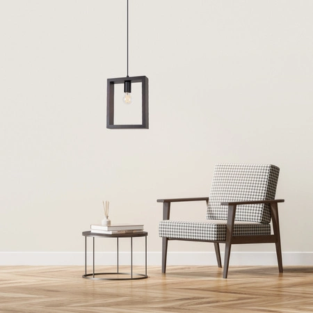 ARIES E27 Wenge Skandinávská závěsná lampa SOLLUX