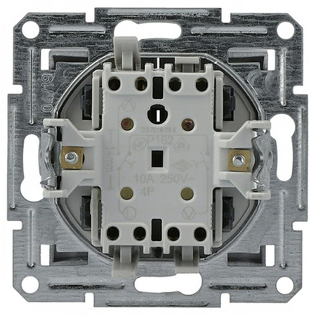 Roletový spínač bez rámečku. dvojitý Asfora Anthracite