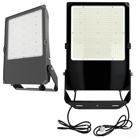 Venkovní LED reflektory Zahrada 500W 77500lm 4000K Neutrální Stmívatelné 60° IP66 IK08 Černá US Kobi