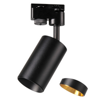 Drážkové světlo GU10 Black + Gold pro přípojnici Maribel POLUX