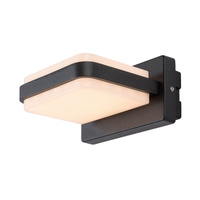 Venkovní zahradní lampa LED fasádní nástěnná lampa 12W 800lm 3000K IP44 černá Moderní Gendt Rabalux