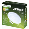 Plafond LED světlo pro povrchovou montáž VIRTUS2 72W IP44 CCT White Round 50cm + LUMILED PILOT