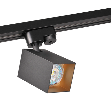 Sanico Goldlux 1-fázová kolejnicová sada + 3x GU10 Black Gold SQUARE reflektor Sanico Goldlux