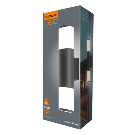 Venkovní nástěnné svítidlo IP54 2x GU10 Grey Videx