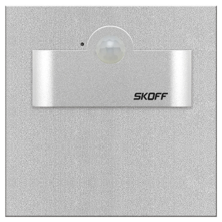 LED schodišťové svítidlo 2.4W 6500K 230V IP20 hliníkové TANGO SHORT se snímačem pohybu Skoff