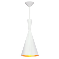 Lustrová závěsná stropní lampa IL MIO MODERN P-306C E27 bílá a zlatá - GOLDLUX (Polux)