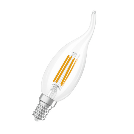 LED žárovka B35 E14 svíčka 3,4W = 40W 470lm 2700K teplá bílá 320° Filament Dimmable SUPERSTAR Osram