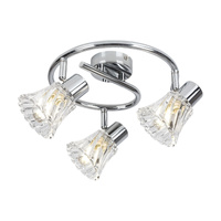Bodové stropní svítidlo 3x E14 Chrome Classic Hestia 5301 Rabalux