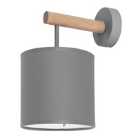 Nástěnné svítidlo DEVA Graphite Wood Modern E27 4110 TK Lighting
