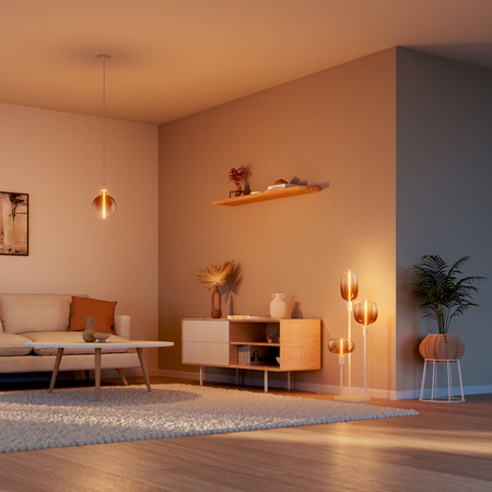 Dekorativní LED žárovka E27 4,8W = 20W 200lm 1800K teplá bílá 320° Amber Filament Dimmable Vintage 1906 Osram