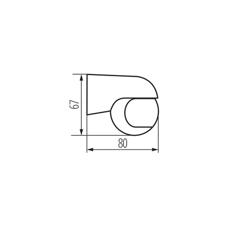 PIR senzor pohybu 8m 140° univerzální IP44 pro povrchovou montáž bílý ALER KANLUX