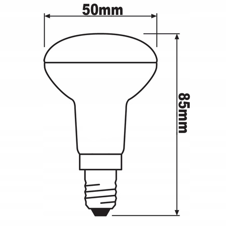 Žárovka LED E14, R50 6W = 50W 540lm 4000K Neutrální bílá 120° LUMILED