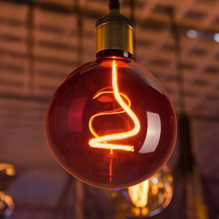 LED žárovka G125 E27 4W 60lm 1800K Warm 320° Dekorativní DECOVINTAGE Sanico Goldlux