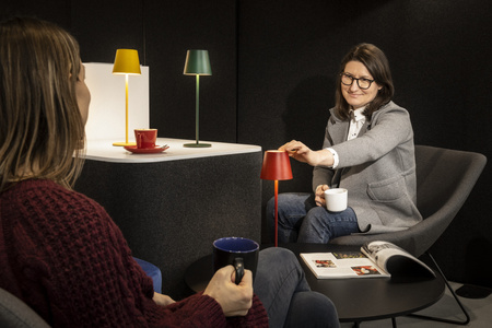 Stolní stolní lampa Školní kancelářská noční lampa Nastavitelná LED 1,2W 165lm 3000K Teplá zelená IP54 dobíjecí Inita Kanlux