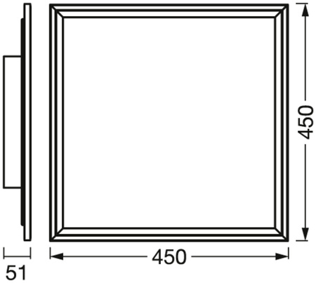 Přisazený LED panel 24W 1750lm SMART+ WiFi RGB Stmívatelný 45x45cm Čtvercový PLANON Plus LEDVANCE