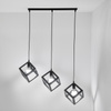 Stropní závěsné svítidlo TALUS Geometrická závěsná kostka pro LED 3x E27 LUMILED