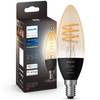 LED žárovka E14 B40 4,6W CCT PHILIPS HUE White & Ambiance Filament Bluetooth Zigbee