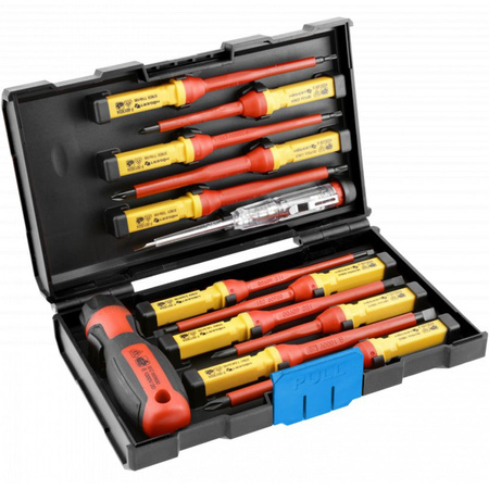 Přesné elektrické šroubováky Sada 13ks izolovaných 1000V Hoegert Technik