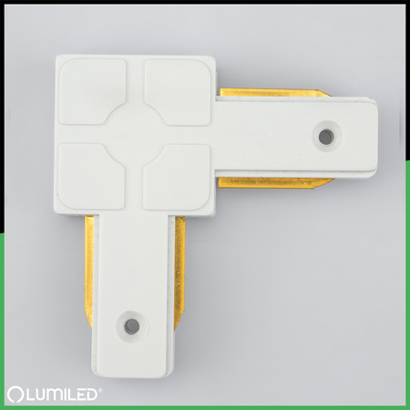 Úhlový Spojka pro Jednofázové Kolejnicové Profilové Systémy Kolejnicové Svítidla Bílá LUMILED
