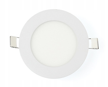 LED panel Stropní svítidlo 6W 480lm 6500K Studené zapuštěné kulaté bílé Proma Masterled