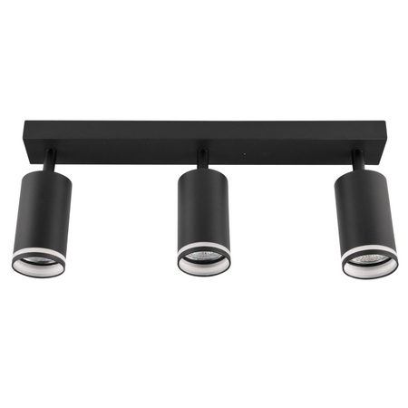 LED PARIS 3 x GU10 Black GOLDLUX (Polux) LED stropní/stěnové světelné pásky