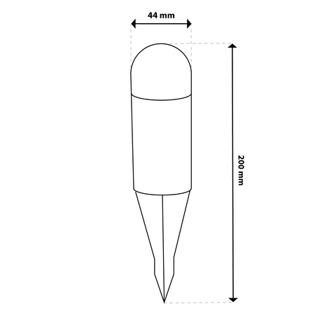 LED solární zahradní lampa poháněná stojícím bodovým houbovým venkovním pólem