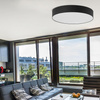 Stropní svítidlo Plafond RONDO BLACK Kulaté svítidlo 61cm 15W 4xE27 1587 TK Lighting